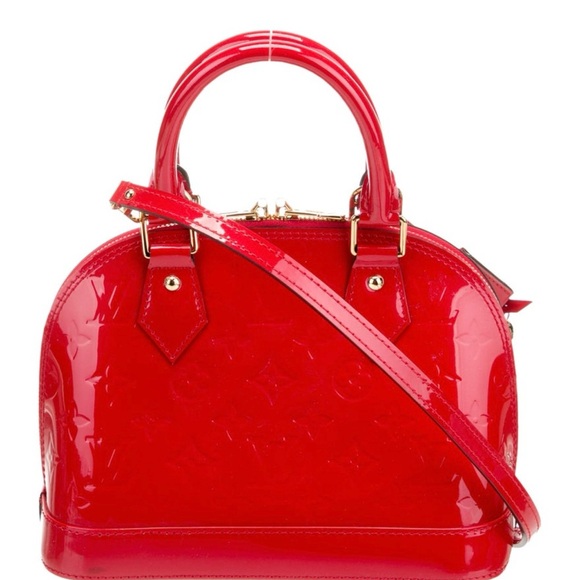 Louis Vuitton Red Vernis Leather Alma BB - Picture 3 of 13